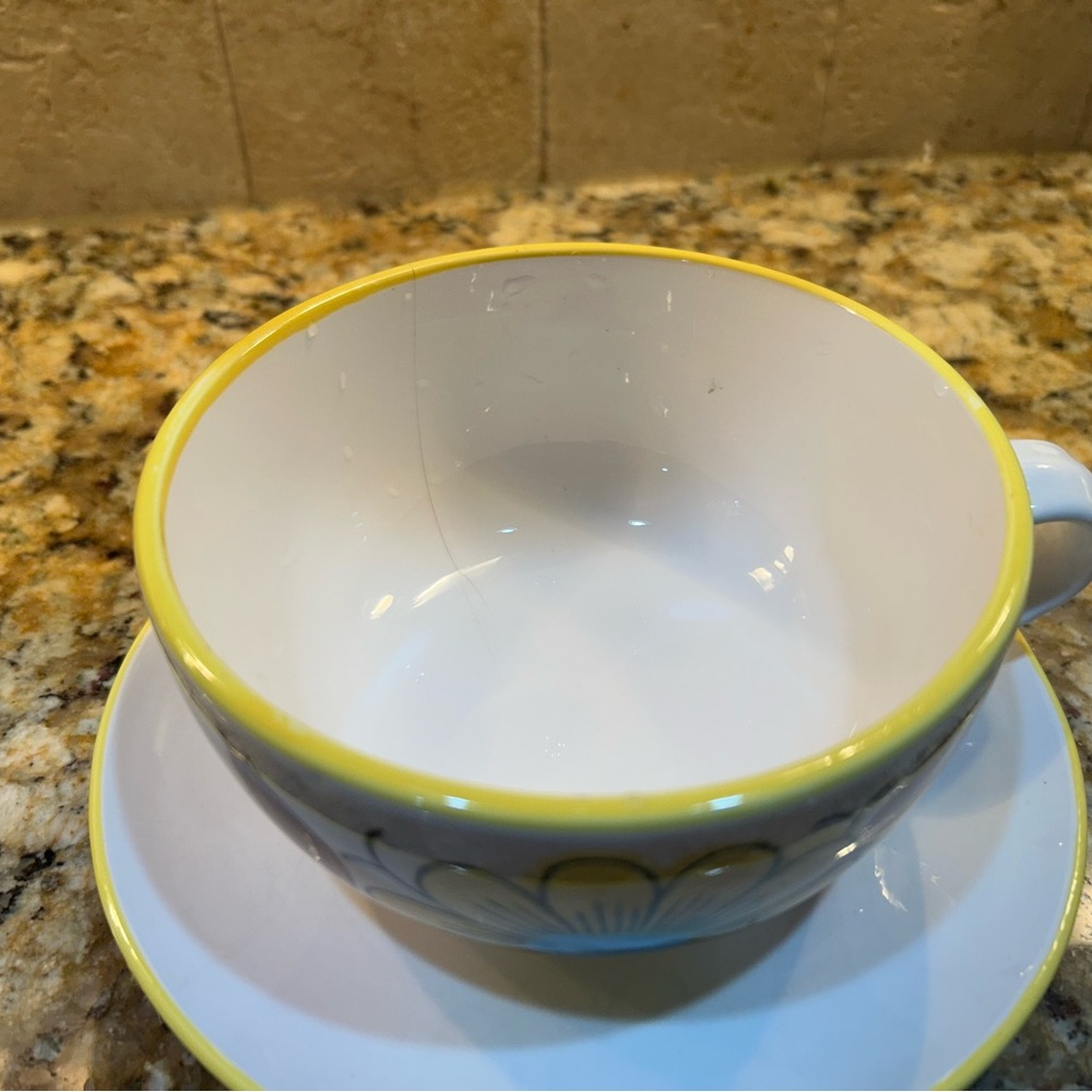 Floral Teacup and Saucer Set - Picture 2 of 4